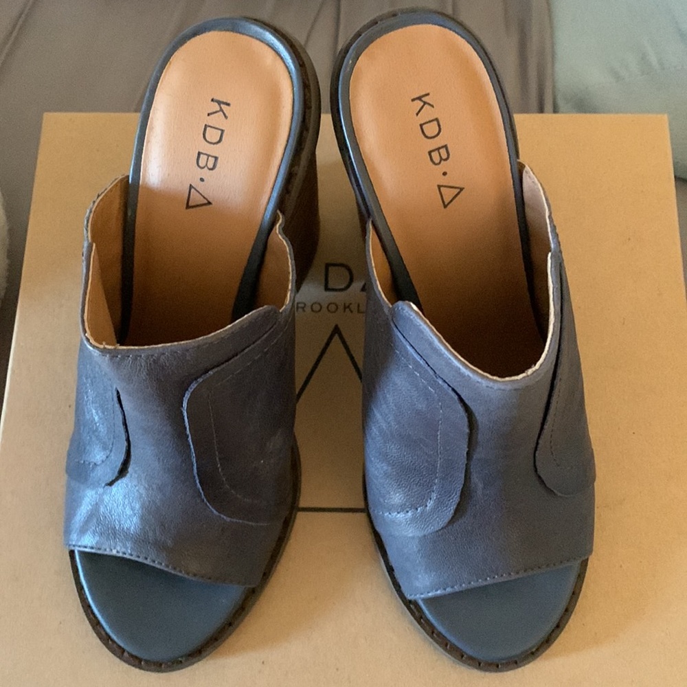 Kelsi Dagger Brooklyn “Bowery” Denim Mules - Picture 3 of 11